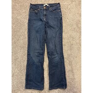 Levi's Perfectly Slimming 512 Boot Cut Jeans Dark Wash Women's Size 8 Medium